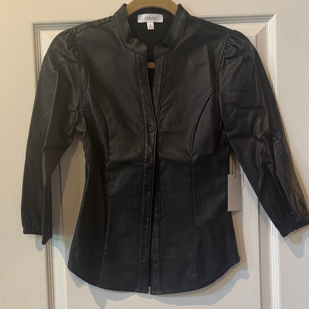 Black Button Down Shirt for Women